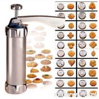Cookie Press Kit Aluminum Includes 20 Discs & 4 Icing Tips - B01HHKFV72